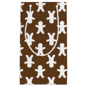 Bruin ontbijtbrood met kerstmis klein cadeauzakje (Voorkant)