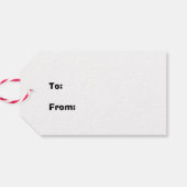 Bruin ontbijtbrood op witte Labels Cadeaulabel (Achterkant Horizontaal)