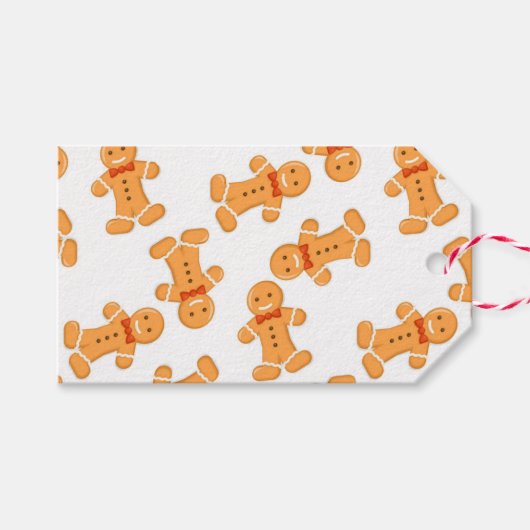 Bruin ontbijtbrood op witte Labels Cadeaulabel (Voorkant (Horizontaal))