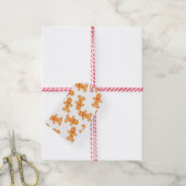 Bruin ontbijtbrood op witte Labels Cadeaulabel (Met Touw)