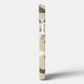 Bruin Ontwerp Camo Case-Mate iPhone Case (Achterkant / Links)