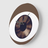 Bruin Oog Donkere Huid Acryl Wandklok (Hoek)