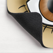 Bruin Oog icoon Muismat (Hoek)