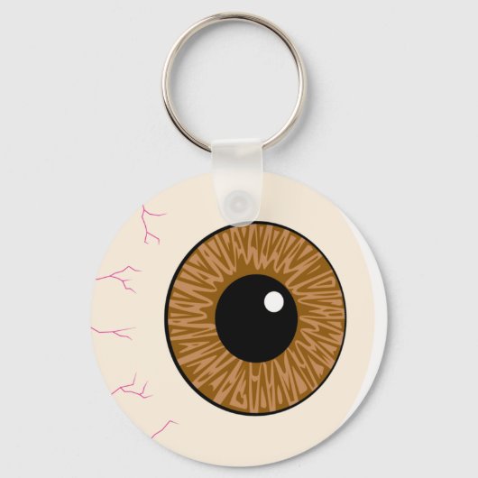 bruin oogbal sleutelhanger (Voorkant)