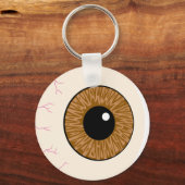 bruin oogbal sleutelhanger (Voorkant)