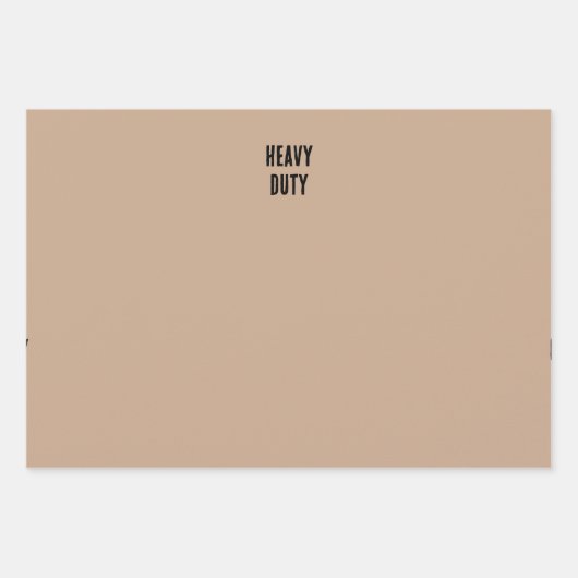 Bruin op zwaar werk berekend inpakpapier (Voorkant 2)