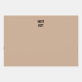 Bruin op zwaar werk berekend inpakpapier (Voorkant)