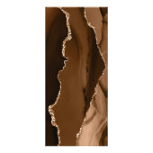 Bruin op zwarte prijskaartje reclamekaart (Achterkant)