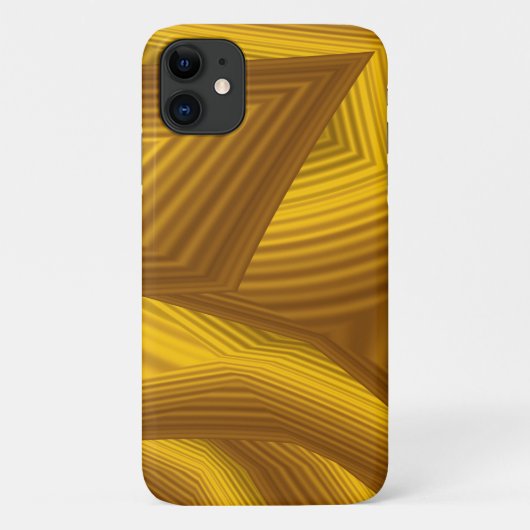 Bruin Oranje Abstract Geometrisch design Case-Mate iPhone Case (Achterkant)