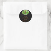 Bruin Oranje Araneus Halloween Sticker (Tas)