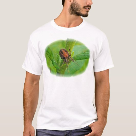 Bruin Oranje Araneus T-Shirt (Voorkant)