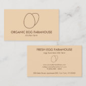 Bruin Oranje broedeieren Visitekaartje (Voorkant / Achterkant)