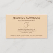 Bruin Oranje broedeieren Visitekaartje (Achterkant)