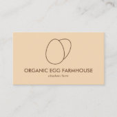 Bruin Oranje broedeieren Visitekaartje (Voorkant)