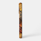 BRUIN ORANJE GEEL HERFST PLAID PATROON iPhone 16 HOESJE (Linkerkant)