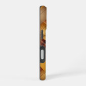BRUIN ORANJE GEEL HERFST PLAID PATROON iPhone 16 HOESJE (Rechterkant)