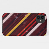 bruin, Oranje, gele strepen patroon Case-Mate iPhone Case (Achterkant (horizontaal))