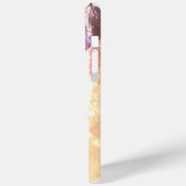  bruin oranje geometrisch patroon Monogram Case-Mate iPhone Case (Achterkant / Links)