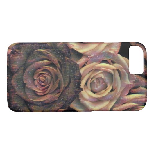 Bruin, oranje, gouden rozen iPhone/iPad-draagtas Case-Mate iPhone Case (Achterkant (Horizontaal))