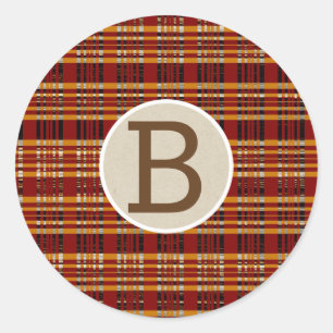 Bruin & Oranje Rutgeroutine Krachtige Landelijke I Ronde Sticker