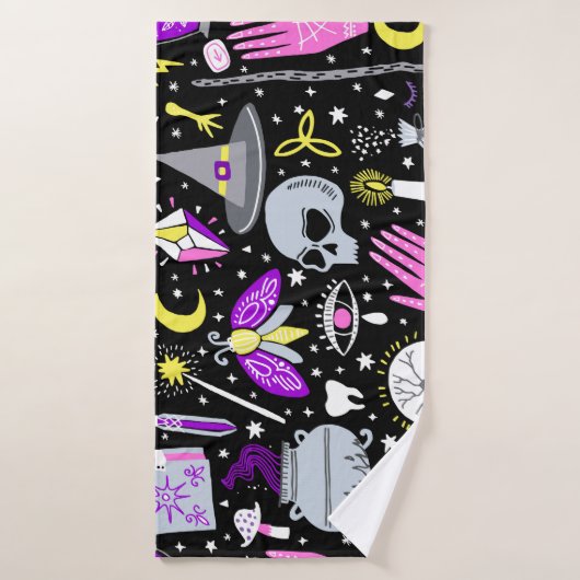 bruin-oranje tartan plaid. badhanddoek (Badhanddoek)