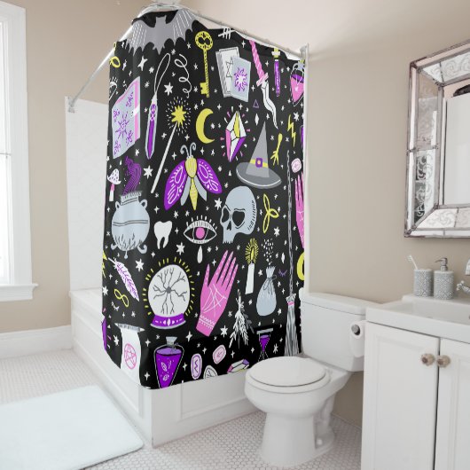  bruin-oranje tartan plaid. douchegordijn (In situ)