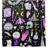  bruin-oranje tartan plaid. douchegordijn (Voorkant)