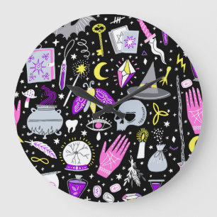 bruin-oranje tartan plaid. grote klok