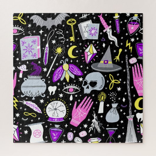 bruin-oranje tartan plaid. legpuzzel (Verticaal)