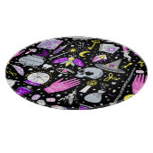  bruin-oranje tartan plaid. snijplank (Hoek)