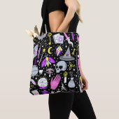 bruin-oranje tartan plaid. tote bag (Dichtbij)