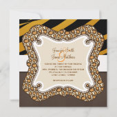 Bruin-Oranje tijgerstaffelgesprek Kaart (Achterkant)