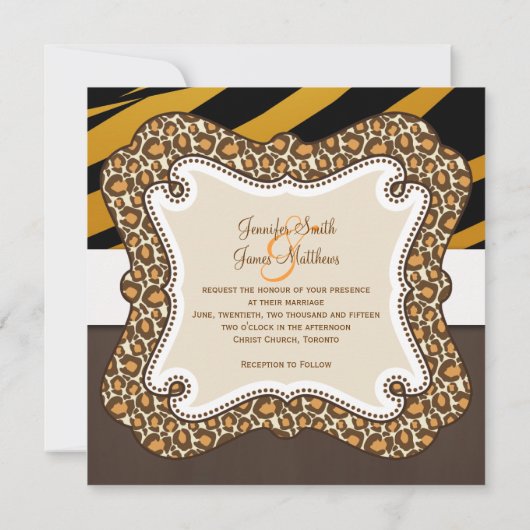 Bruin-Oranje tijgerstaffelgesprek Kaart (Achterkant)