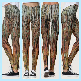 Bruin Oranje zwart Aqua Funky Camouflage Abstract Leggings