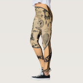 bruin oranje zwarte lange leggings (Links)