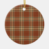 Bruin Ornament met tartan (Voorkant)