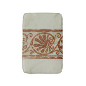 Bruin-ornamentegrens Middellandse Zee Badmat (Voorkant Verticaal)