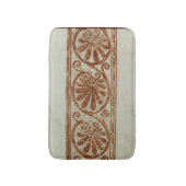 Bruin-ornamentegrens Middellandse Zee Badmat (Voorkant Verticaal)