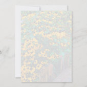 Bruin-oyed Susan's LOVE Wedding Invitation Kaart (Achterkant)