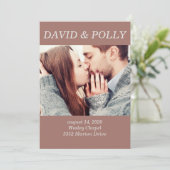 Bruin paar foto kaart (Staand voorkant)