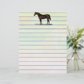 Bruin paard (Staand voorkant)