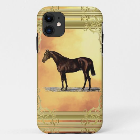 Bruin paard Case-Mate iPhone case (Achterkant)