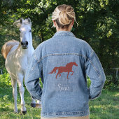 Bruin Paard en Country Spirit Script Denim Jacket