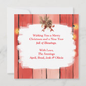 Bruin Paard en Koe Kerst Boerderij (Achterkant)