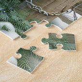 Bruin Paard en Koe Kerst Boerderij Legpuzzel (Zijkant)