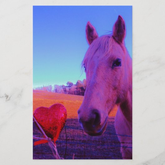 Bruin paard en rood hart (Voorkant)