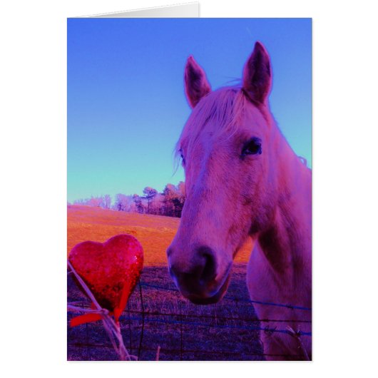 Bruin paard en rood hart (Voorkant)