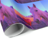 Bruin paard en rood hart cadeaupapier (Rol Hoek)