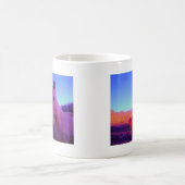 Bruin paard en rood hart koffiemok (Center)