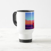 Bruin paard en rood hart reisbeker (Voorkant links)